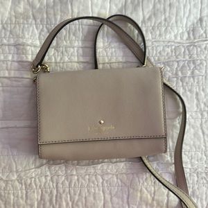 beige crossbody purse